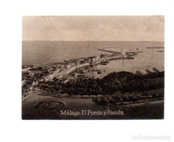 Postales: POSTAL ORIGINAL DECADA DE LOS 30. MALAGA,ELPUERTO Y LA FAROLA, No823. VER TAMA&Ntilde;O Y EXPLICACION.