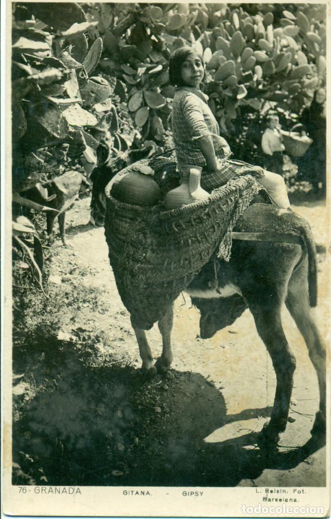 Postales: GRANADA. GITANA. HACIA 1920. - Foto 1