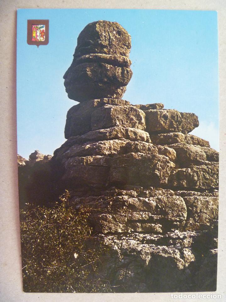 Postales: POSTAL DE EL TORCAL DE ANTEQUERA ( MALAGA ) : CARA HUMANA