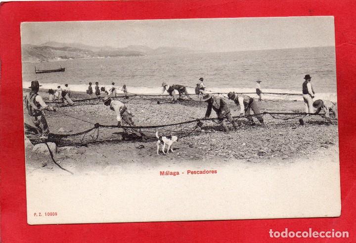 Postales: malaga. pz 10605 pescadores