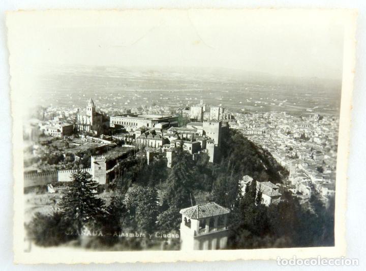 Postales: POSTAL GRANADA: ALHAMBRA Y CIUDAD - Foto 1