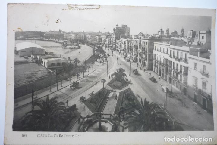 Postales: postal cadiz calle.i.peral.-foto roisin - circulada  -cm