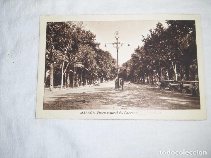 Postais: MALAGA.-PASEO CENTRAL DEL PARQUE DE LA REPUBLICA.ROISIN