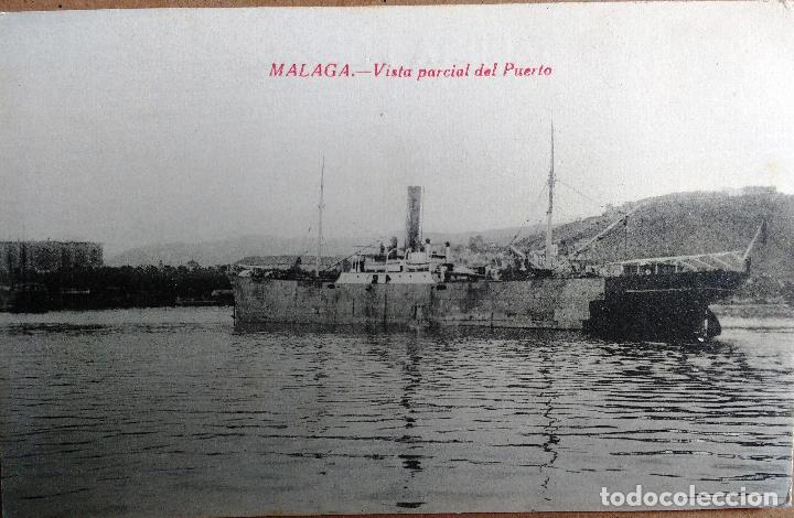 Postales: POSTAL DE MALAGA, VISTA PARCIAL DEL PUERTO