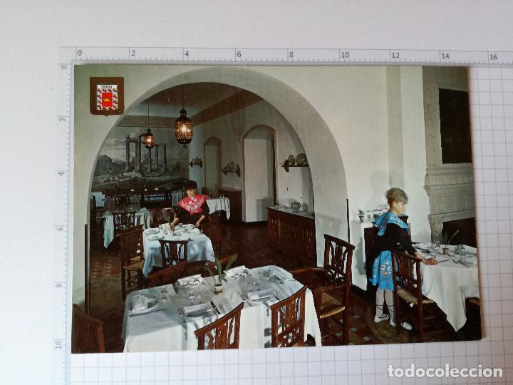 Postales: POSTAL N&ordm; 47 - JAEN - UBEDA, PARADOR CONDESTABLE DAVALOS, COMEDOR - ED. FISA 1969