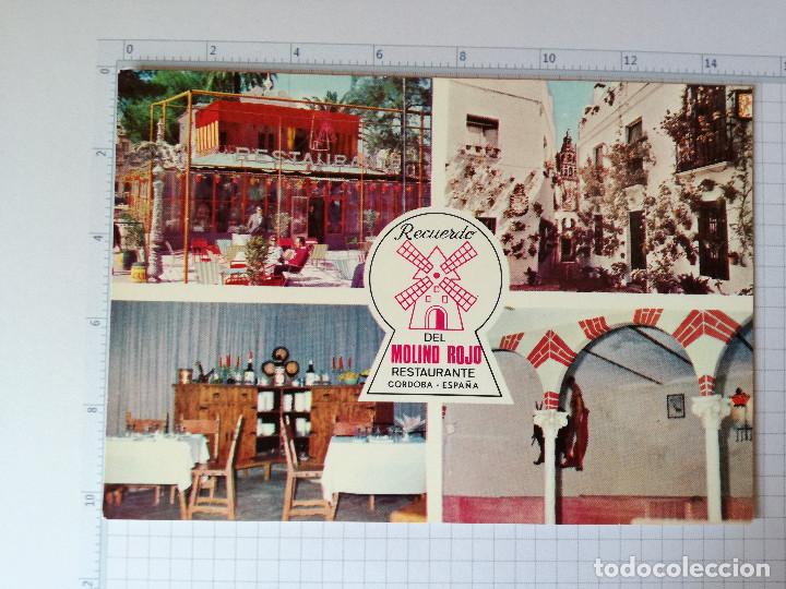 Postales: POSTAL  PUBLICIDAD RESTAURANTE - CORDOBA - RECUERDO DEL MOLINO ROJO - 1967