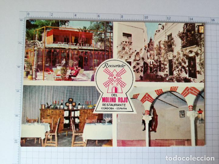 Postales: POSTAL PUBLICIDAD RESTAURANTE - CORDOBA - RECUERDO DEL MOLINO ROJO - 1967
