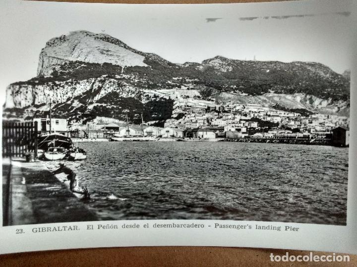 Postales: LA LINEA CADIZ. EL PE&Ntilde;ON DESDE EL DESEMBARCADERO, SIN EDITOR