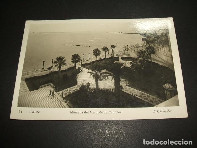Postales: CADIZ ALAMEDA DEL MARQUES DE COMILLAS - Foto 1