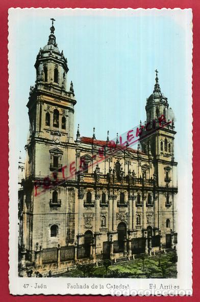 Postales: POSTAL JAEN , FACHADA DE LA CATEDRAL , ORIGINAL , P85857
