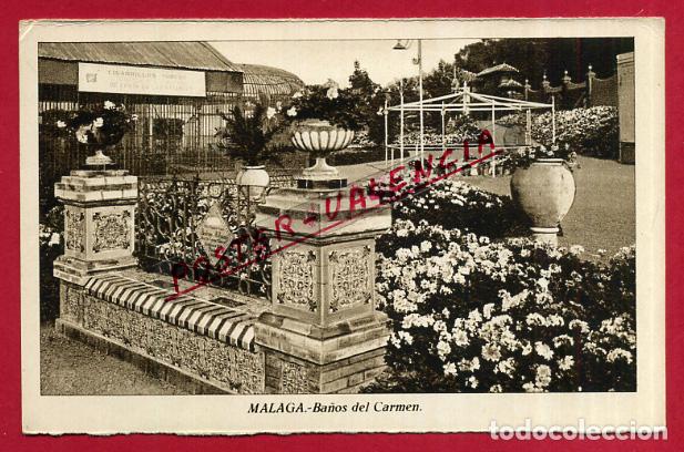 Postales: POSTAL MALAGA , BA&Ntilde;OS DEL CARMEN , ORIGINAL , P85877
