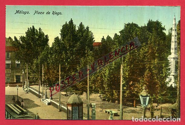 Postales: POSTAL MALAGA , PLAZA DE RIEGO , ORIGINAL , P85934