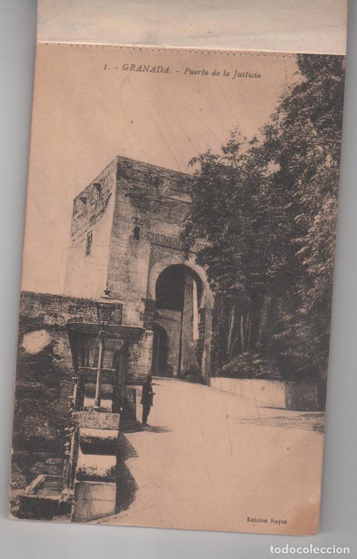 Postales: Antiguo Bloc de  Postales  de Granada . 20 postales . - Foto 2