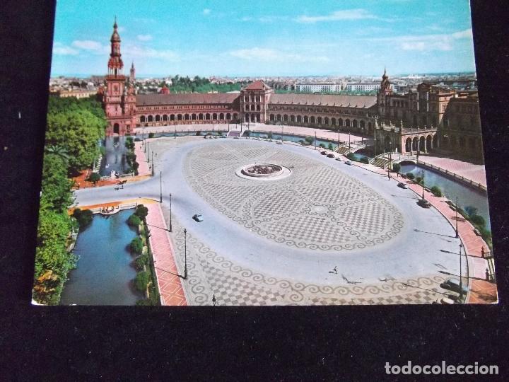 Postcards: SEVILLA-V43-CIRCULADA-PLAZA DE ESPA&Ntilde;A