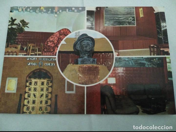 Postales: postal pe&ntilde;a paco alba de cadiz lleva detras un pasodoble a la pe&ntilde;a