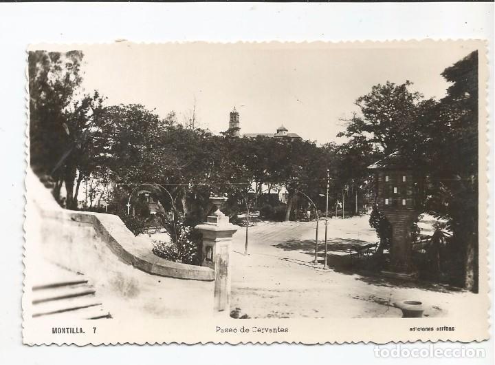 Postcards: MONTILLA - PASEO DE CERVANTES - N&ordm; 7 ED. ARRIBAS