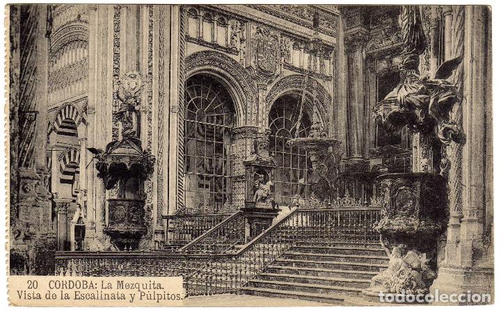 Postais: POSTAL CORDOBA - LA MEZQUITA - VISTA DE LA ESCALINATA Y PULPITOS