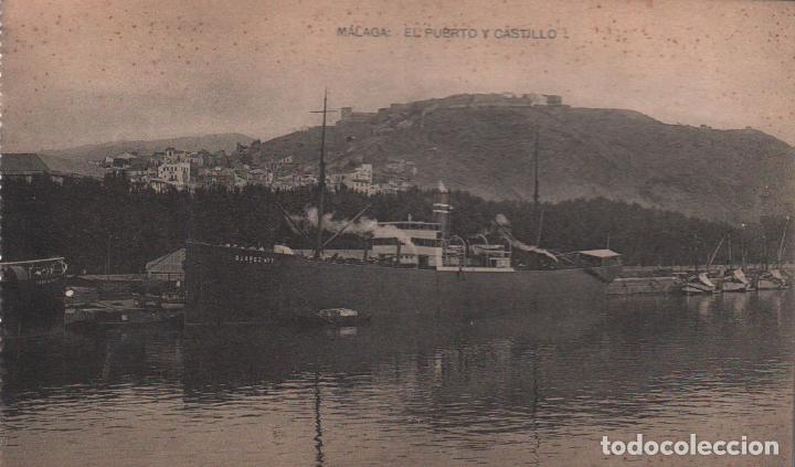 Postales: POSTAL MALAGA EL PUERTO Y CASTILLO   P.MUNDI/ANDA-19