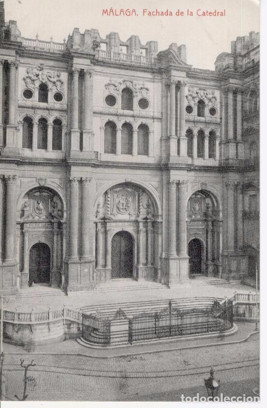 Postales: (2129) MALAGA. FACHADA DE LA CATEDRAL