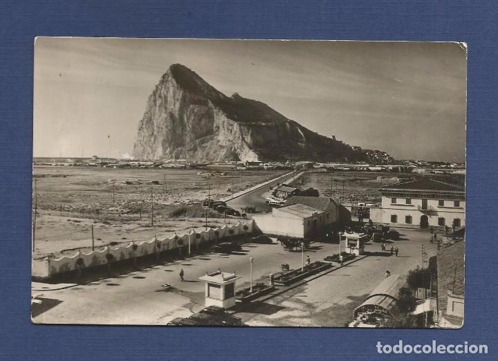 Postales: LA LINEA DE LA CONCEPCION: ADUANAS Y PE&Ntilde;ON DE GIBRALTAR - ESCRITA Y CIRCULADA