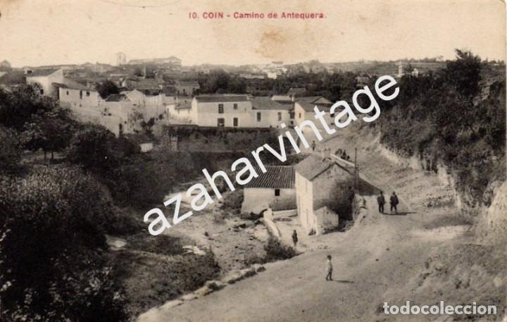 Postales: COIN, MALAGA, CAMINO DE ANTEQUERA, MUY RARA