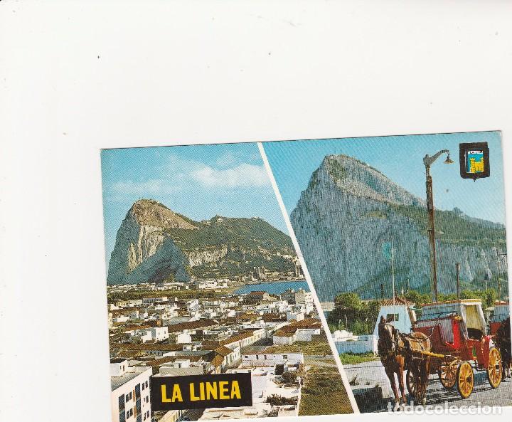 Postales: POSTAL DE LA LINEA.VISTAS DEL PE&Ntilde;ON DE GIBRALTAR  N&ordm;52 ESCUDO DE ORO