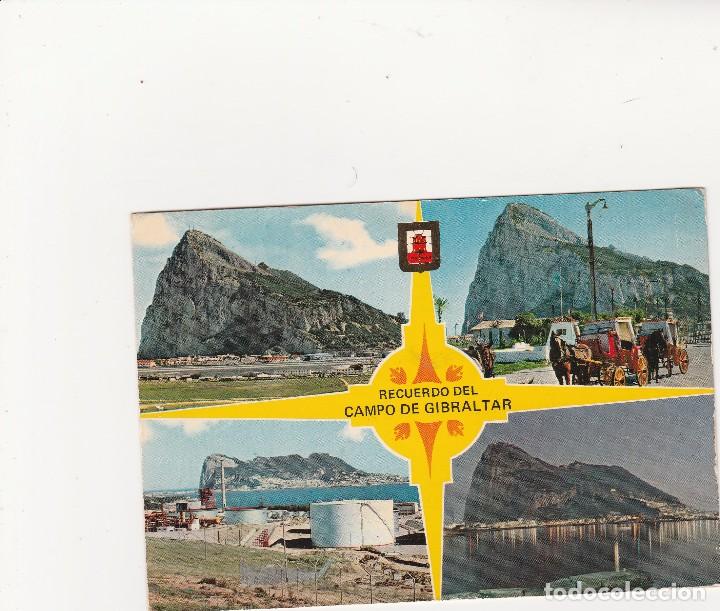 Postales: POSTAL PE&Ntilde;ON DE GIBRALTAR  N&ordm;1 ESCUDO DE ORO