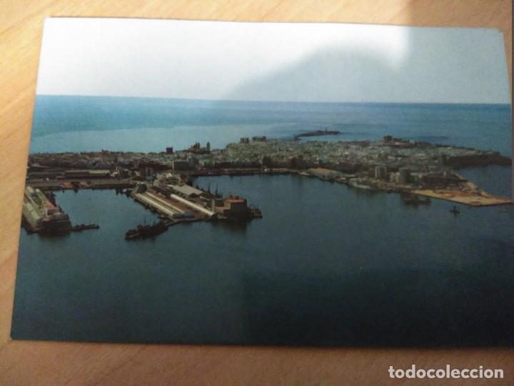 Postales: cadiz vista aerea circulada