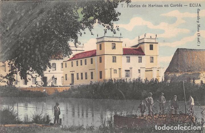 Postales: &Eacute;CIJA.- FABRICA DE HARINAS EN CORT&Eacute;S
