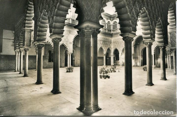 Postales: SEVILLA-EL ALC&Aacute;ZAR -PATIO DE LAS DONCELLAS II- 1959