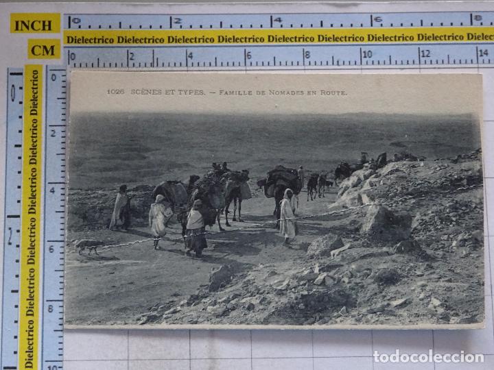 Postkarten: ANTIGUA POSTAL &Aacute;FRICA NORTE MARRUECOS ARGELIA TUNEZ SAHARA VIVA &Eacute;TNICA. FAMILIA NOMADA EN RUTA. 1306