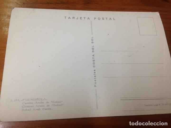 Postales: ANTIGUA POSTAL CASTILLO FUENGIROLA - Foto 2