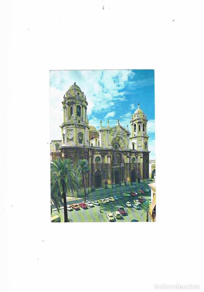 Postales: POSTAL ANTIGUA ANDALUCIA CADIZ SIN CIRCULAR CATEDRALES DE ESPA&Ntilde;A DE CADIZ ESCRITA POR DETRAS