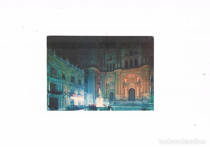Cartoline: POSTAL ANTIGUA ANDALUCIA MALAGA CIRCULADA PLAZA DEL OBISPO