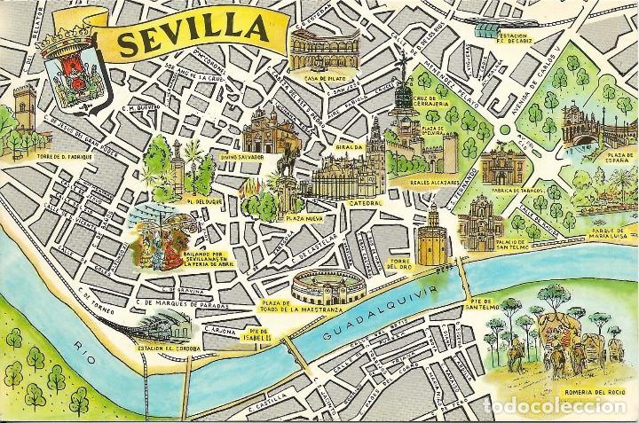 A515 Postal Mapa De Sevilla Circulada Vendido En Venta
