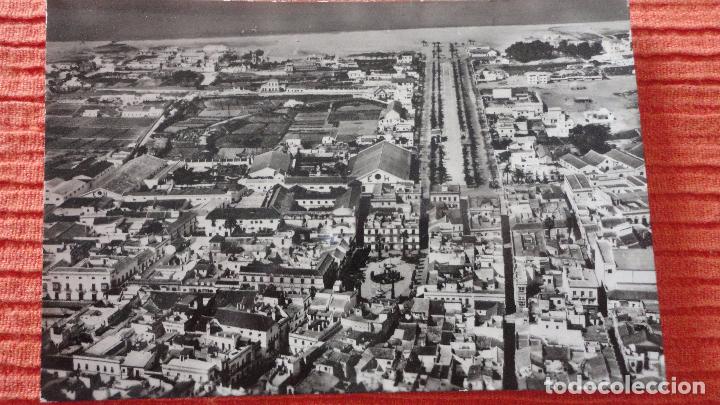 Postales: ANTIGUA POSTAL.VISTA AEREA.SANLUCAR BARRAMEDA. FOTO PAISAJES N&ordm; 11094 1962