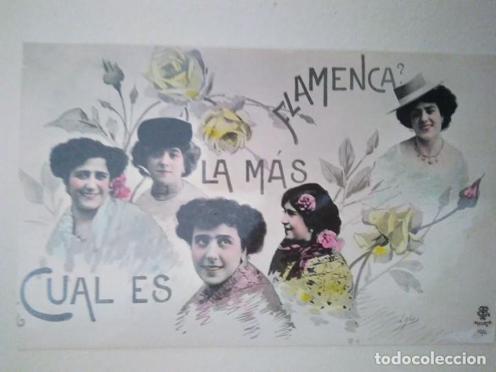Postales: CU&Aacute;L ES LA M&Aacute;S FLAMENCA ?.   Sin circular. - Foto 1