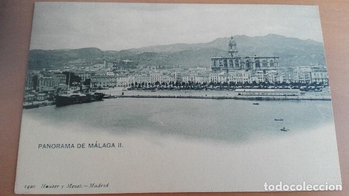 Postales: POSTAL MALAGA N&ordm; 1420 PANORAMA DE MALAGA II EDIC. HAUSER Y MENET ANDALUCIA
