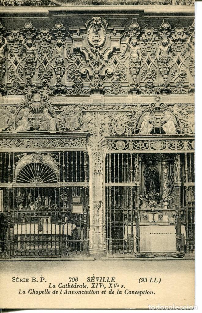 Postales: SEVILLA-LA CATEDRAL -LA CAPILLA DE LA CONCEPCI&Oacute;N---LL