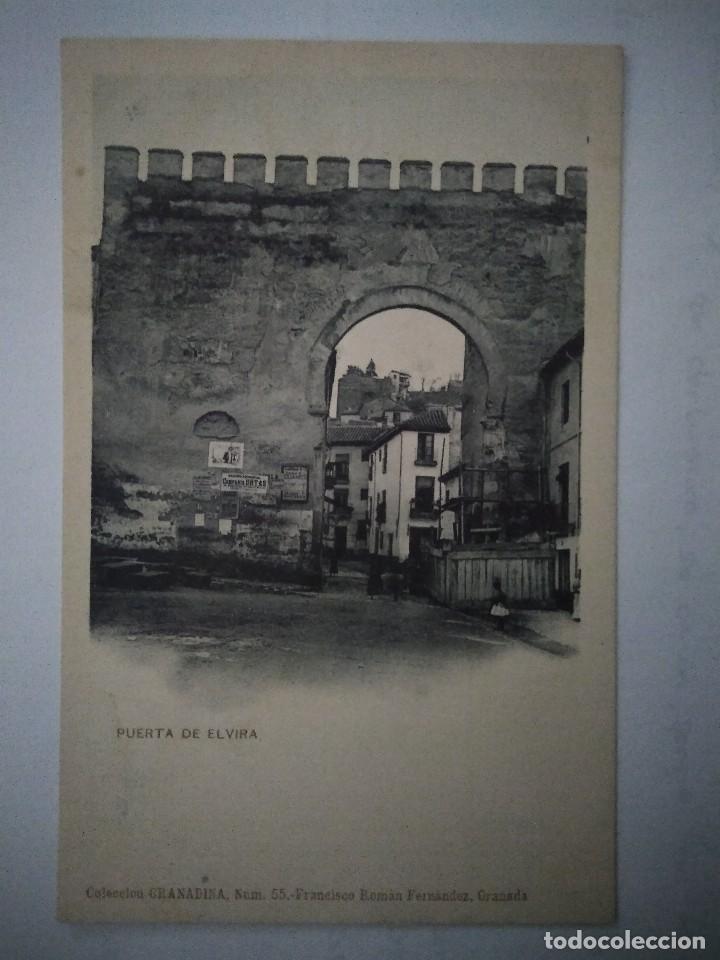 Postales: PUERTA DE ELVIRA.  GRANADA.  SIN CIRCULAR. - Foto 1