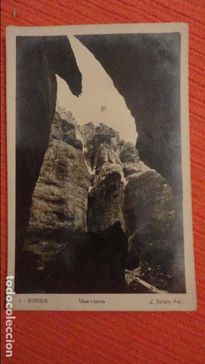 Postales: ANTIGUA POSTAL.UNA CUEVA.RONDA ROISIN