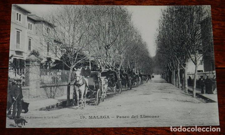 Postales: POSTAL DE MALAGA, PASEO DEL LIMONAR, N&ordm; 19, ED. ALMACENES LA LLAVE, NO CIRCULADA.