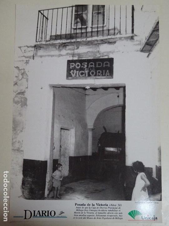 Cartes Postales: ANTIGUA FOTO L&Aacute;MINA FACS&Iacute;MIL DE M&Aacute;LAGA. 31,5 X 21,5 CM. POSADA DE LA VICTORIA. 493