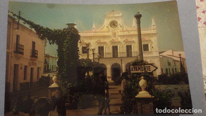 Postales: ANTIGUA POSTAL.PLAZA JOSE ANTONIO.CARTAYA.HUELVA.FOTO FLORES.1965
