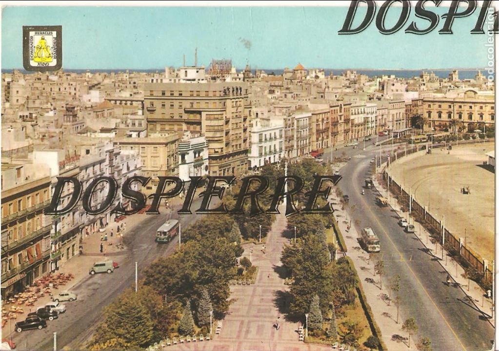 Postales: POSTAL, CADIZ, AVDA. DE RAM&Oacute;N CARRANZA, ED. SUBIRATS, ESCRITA