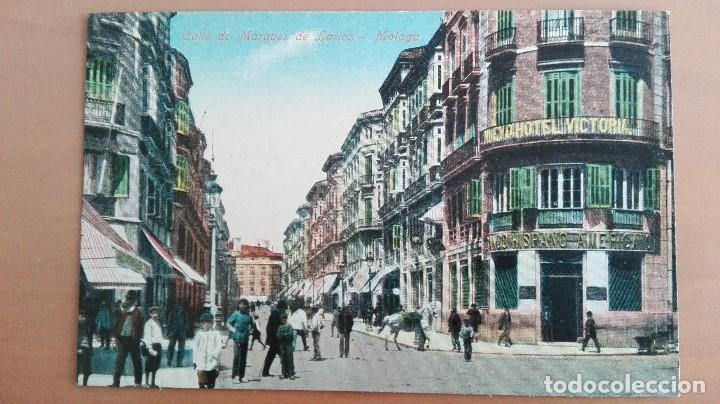 Postales: POSTAL MALAGA CALLE DE MARQUES DE LARIOS EDIC BENZAQUEN & CO GIBRALTAR ANDALUCIA