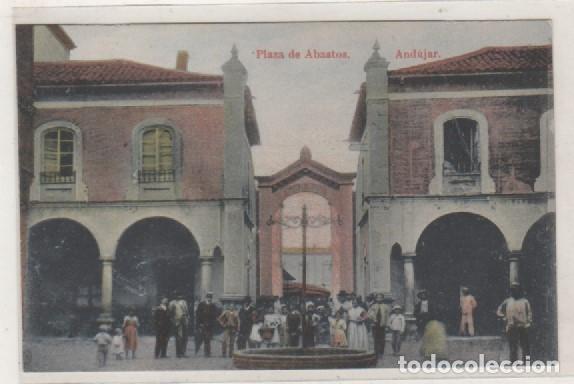 Postales: Plaza de abastos Andujar. Jaen. Hijos de Luis Delgado. Sin circular.