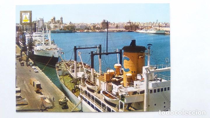 Postales: POSTAL DE CADIZ, MUELLE. VISTA PARCIAL. ? 1157. ESCUDO DE ORO