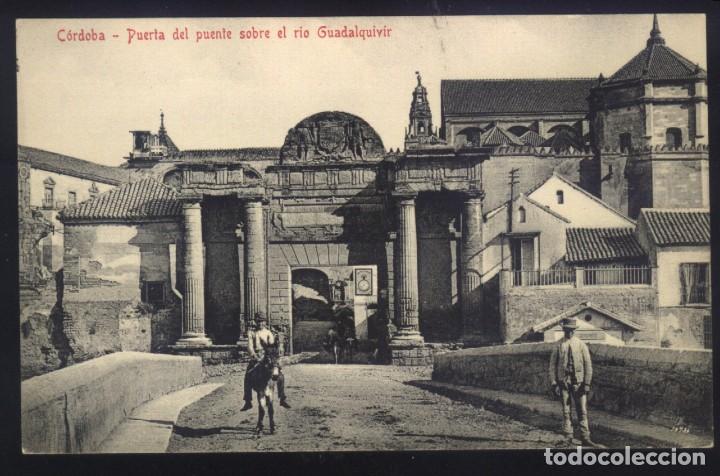 Postcards: B-0336- C&Oacute;RDOBA. PUERTA DEL PUENTE SOBRE EL R&Iacute;O GUADALQUIVIR.