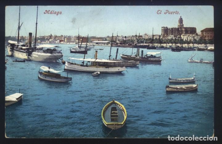 Postales: B-0284- Malaga. El puerto. - Foto 1